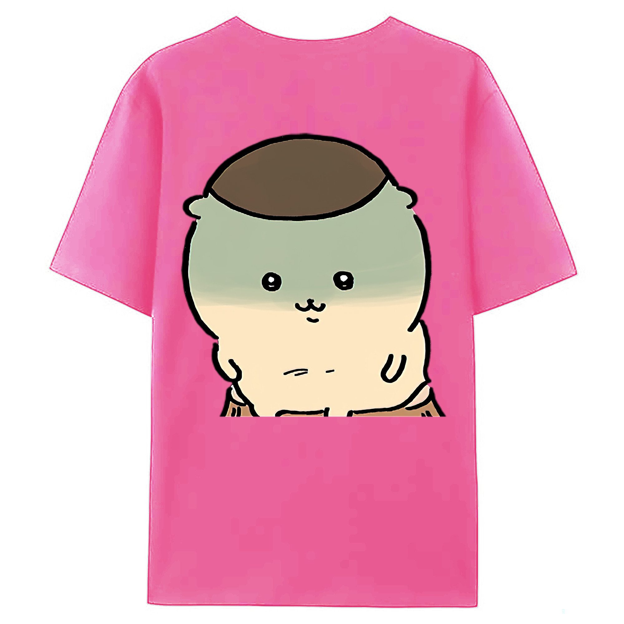 （画像用） ちいかわ くりまんじゅう Chii-kawa kuri manjū レディース半袖Tシャツ(バックプリント)